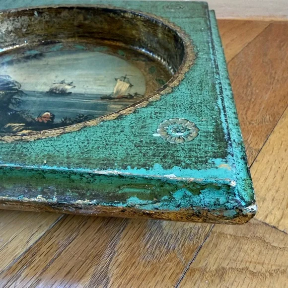 Antique Florentine Wall Picture Frame - Picture 10 of 12